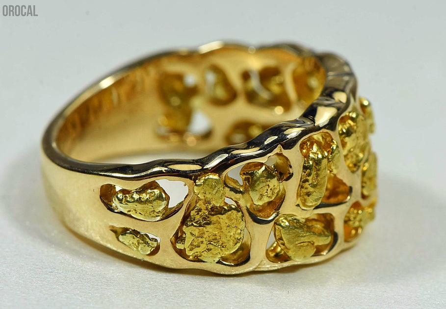 Gold Nugget Men's Ring