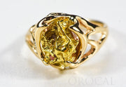 Gold Nugget Ladies Ring "Orocal" RL958N Genuine Hand Crafted Jewelry - 14K Casting