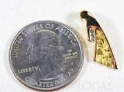 Gold Nugget Pendant "Orocal" PDL129D045NX Genuine Hand Crafted Jewelry - 14K Gold Yellow Gold Casting