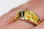 Gold Nugget Ladies Ring "Orocal" RL782D15N Genuine Hand Crafted Jewelry - 14K Casting