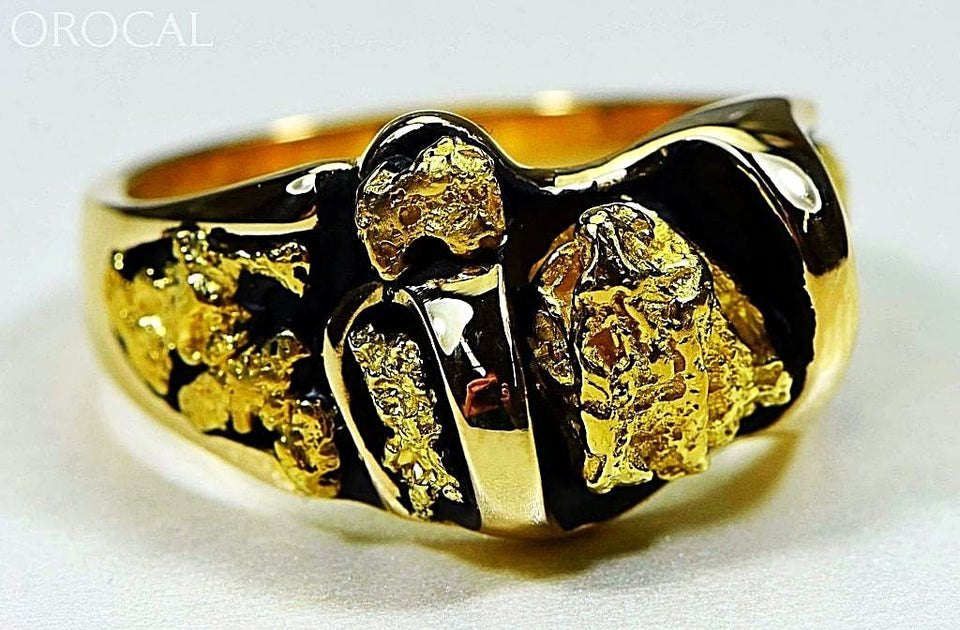 Gold Nugget Men's Ring - Main Image
