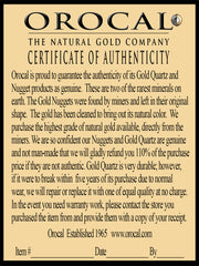 Gold Quartz Pendant Bear "Orocal" PBR1SHQX Genuine Hand Crafted Jewelry - 14K Gold Casting