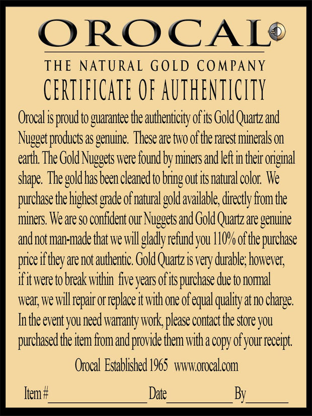 Gold Quartz Ladies Ring "Orocal" RLEA5Q Genuine Hand Crafted Jewelry - 14K Gold Casting