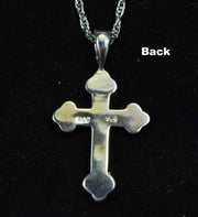 Gold Nugget Cross - Sterling Silver Pcr7Nss Hand Made Orocal Jewelry
