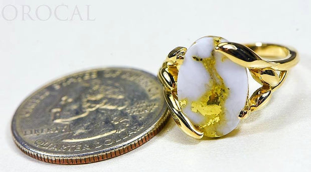 Gold Quartz Ladies Ring "Orocal" RL1136Q  Genuine Hand Crafted Jewelry - 14K Gold Casting