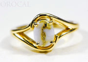 Gold Quartz Ladies Ring "Orocal" RL1135Q  Genuine Hand Crafted Jewelry - 14K Gold Casting