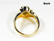 Gold Quartz Ladies Ring "Orocal" RL739D3Q Genuine Hand Crafted Jewelry - 14K Gold Casting