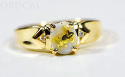 Gold Quartz Ladies Ring "Orocal" RL736D3Q Genuine Hand Crafted Jewelry - 14K Gold Casting