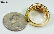 Gold Nugget Mens Ring Orocal Rm184 Genuine Hand Crafted Jewelry - 14K Casting