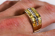 Gold Nugget Men's Ring "Orocal" RM1105DN Genuine Hand Crafted Jewelry - 14K Casting