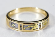 Gold Quartz Ring "Orocal" RM733D8Q Genuine Hand Crafted Jewelry - 14K Gold Casting