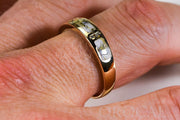 Gold Quartz Ring "Orocal" RM733D8Q Genuine Hand Crafted Jewelry - 14K Gold Casting