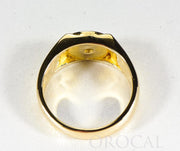 Gold Nugget Men's Ring "Orocal" RM73 Genuine Hand Crafted Jewelry - 14K Casting