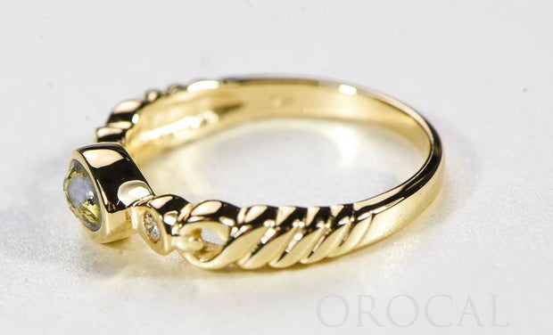Gold Quartz Ladies Ring "Orocal" RL691D5Q Genuine Hand Crafted Jewelry - 14K Gold Casting
