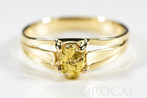 Gold Nugget Ladies Ring "Orocal" RL787N Genuine Hand Crafted Jewelry - 14K Casting