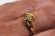 Gold Nugget Ladies Ring "Orocal" RL696N Genuine Hand Crafted Jewelry - 14K Casting