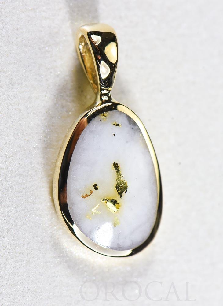 Gold Quartz Pendant 