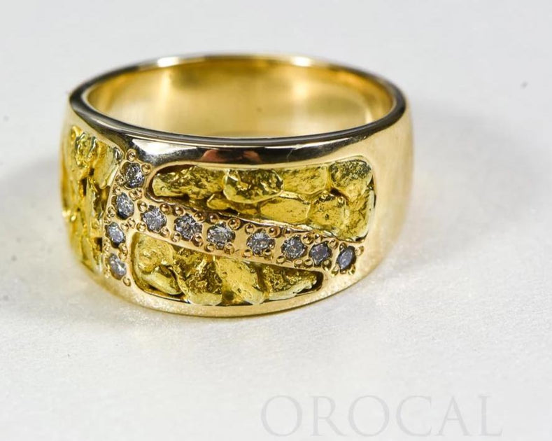 Gold Nugget Ladies Ring 