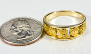 Gold Nugget Men's Ring "Orocal" RM125/8MM Genuine Hand Crafted Jewelry - 14K Casting