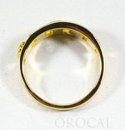 Gold Nugget Men's Ring "Orocal" RM125/8MM Genuine Hand Crafted Jewelry - 14K Casting