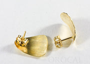 Gold Nugget Earrings "Orocal" EH25 Genuine Hand Crafted Jewelry - 14K Gold Casting
