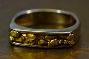 Gold Nugget Ladies Ring "Orocal" RL902NW Genuine Hand Crafted Jewelry - 14K Casting