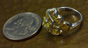Gold Nugget Ladies Ring "Orocal" RL462SS Genuine Hand Crafted Jewelry