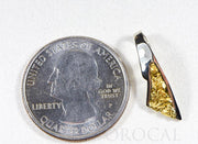 Gold Nugget Pendant "Orocal" PDL129NWX Genuine Hand Crafted Jewelry - 14K Gold White Gold Casting