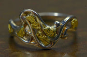 Gold Nugget Ladies Ring "Orocal" RL179SS Genuine Hand Crafted Jewelry