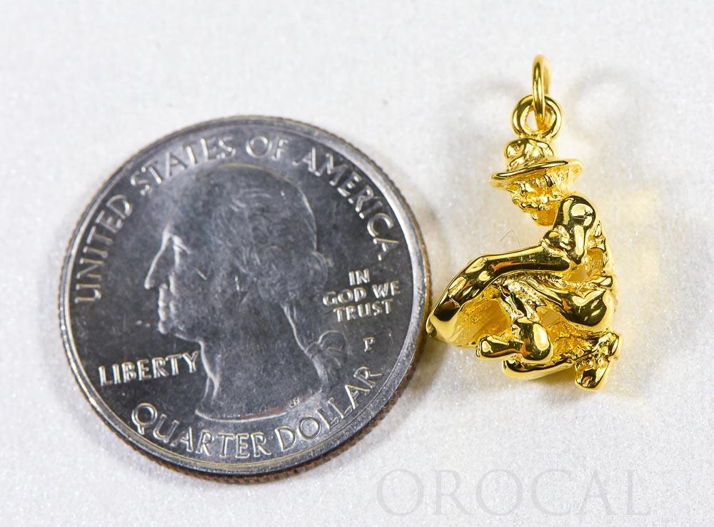Gold Nugget Gold Miner Charm 