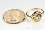 Gold Quartz Ladies Ring "Orocal" RL1048Q Genuine Hand Crafted Jewelry - 14K Gold Casting