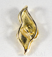 Gold Quartz Pendant  "Orocal" PN649NQ Genuine Hand Crafted Jewelry - 14K Gold Yellow Gold Casting