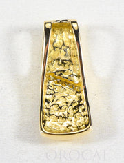 Gold Quartz Pendant  "Orocal" PN798DNQ Genuine Hand Crafted Jewelry - 14K Gold Yellow Gold Casting