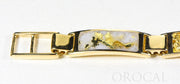 Gold Quartz Bracelet "Orocal" B8MMNQ6L Genuine Hand Crafted Jewelry - 14K Gold Casting