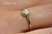 Gold Quartz Ring "Orocal" RL680Q Genuine Hand Crafted Jewelry - 14K Gold Casting