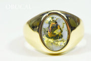 Gold Quartz Ring "Orocal" RM595XNQ Genuine Hand Crafted Jewelry - 14K Gold Casting