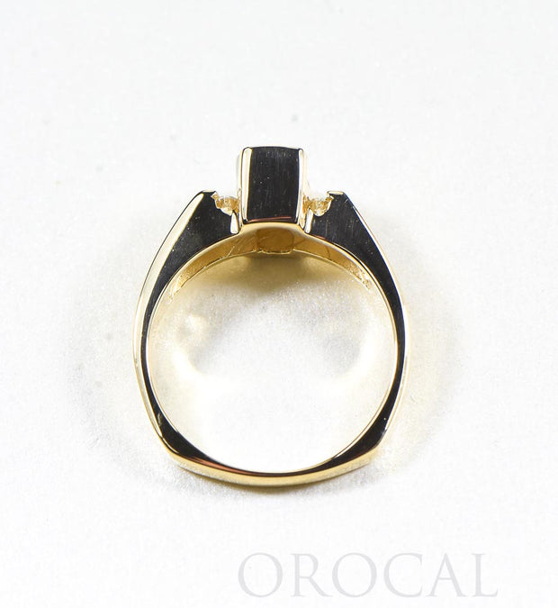Gold Quartz Ring "Orocal" RLDL50D12Q Genuine Hand Crafted Jewelry - 14K Gold Casting