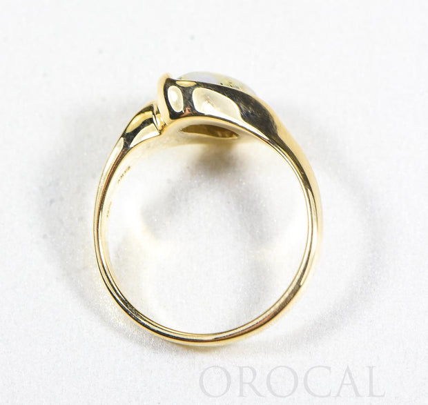 Gold Quartz Ring "Orocal" RL637Q Genuine Hand Crafted Jewelry - 14K Gold Casting