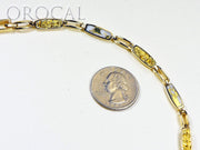Gold Quartz Bracelet "Orocal" BDLOV5MMNQC59  Genuine Hand Crafted Jewelry - 14K Gold Casting
