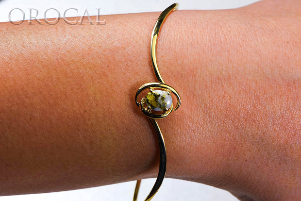 Gold Quartz Bracelet "Orocal" BBWN805Q Genuine Hand Crafted Jewelry - 14K Gold Casting