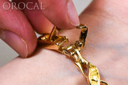 Gold Nugget Bracelet "Orocal" BWB40N9L Genuine Hand Crafted Jewelry - 14K Gold Casting