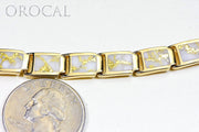 Gold Quartz Bracelet "Orocal" B8MMH14LQ* Genuine Hand Crafted Jewelry - 14K Gold Casting