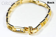Gold Quartz Bracelet "Orocal" B6MM7N7Q Genuine Hand Crafted Jewelry - 14K Gold Casting