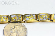 Gold Quartz Bracelet "Orocal" B9.5MMH11LQ Genuine Hand Crafted Jewelry - 14K Gold Casting