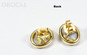 Gold Quartz Earrings "Orocal" EBZ8*6Q Genuine Hand Crafted Jewelry - 14K Gold Casting