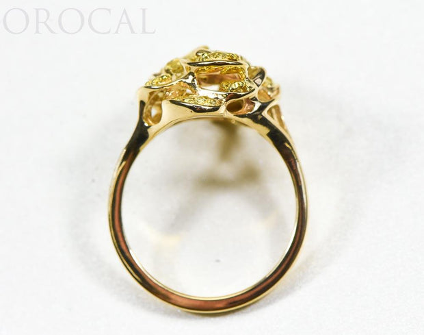 Gold Nugget Ladies Ring "Orocal" RL464 Genuine Hand Crafted Jewelry - 14K Casting