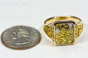 Gold Quartz Ring "Orocal" RM760Q Genuine Hand Crafted Jewelry - 14K Gold Casting