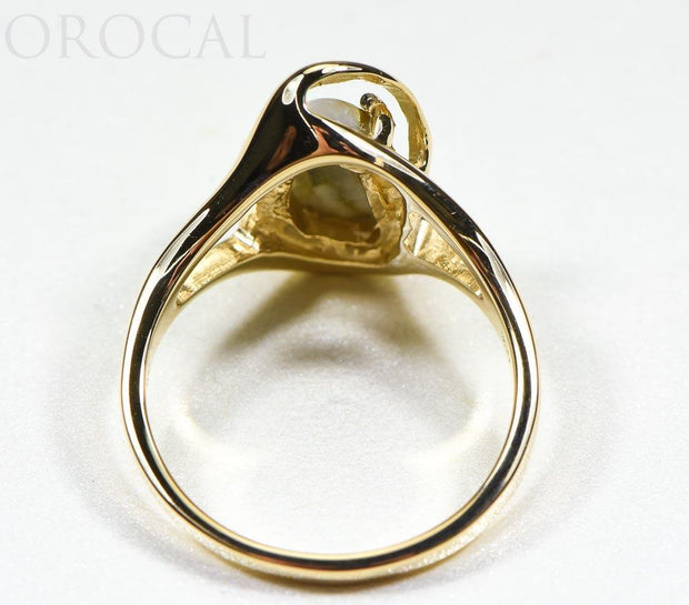 Gold Quartz Ring "Orocal" RL784SQ Genuine Hand Crafted Jewelry - 14K Gold Casting