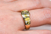 Gold Quartz Ring "Orocal" RL882D8NQ Genuine Hand Crafted Jewelry - 14K Gold Casting