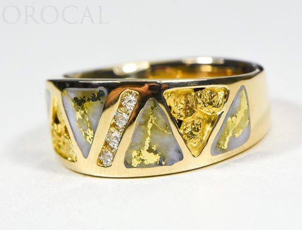 Gold Quartz Ring "Orocal" RM883D20NQ Genuine Hand Crafted Jewelry - 14K Gold Casting